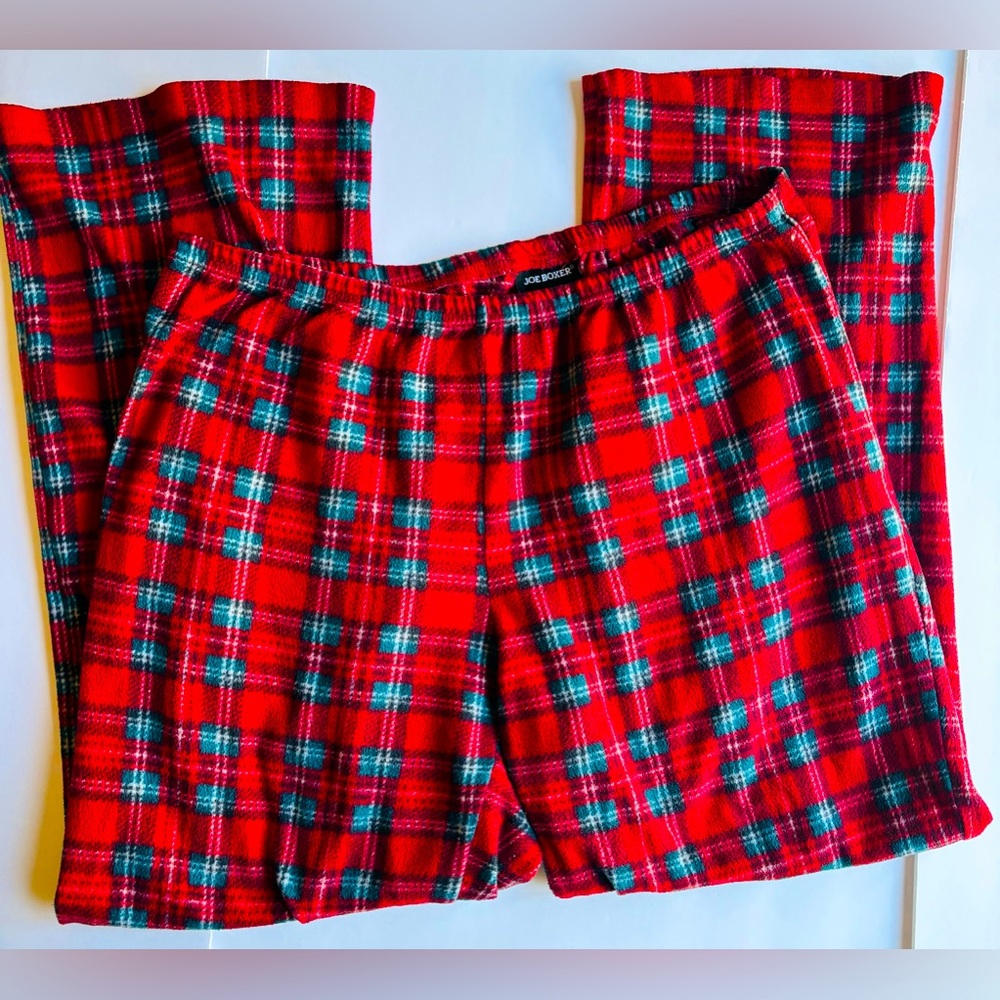 JOE BOXER XL Women’s Christmas Plaid‎ Pajama Pants, Cozy Soft! Elastic Waist